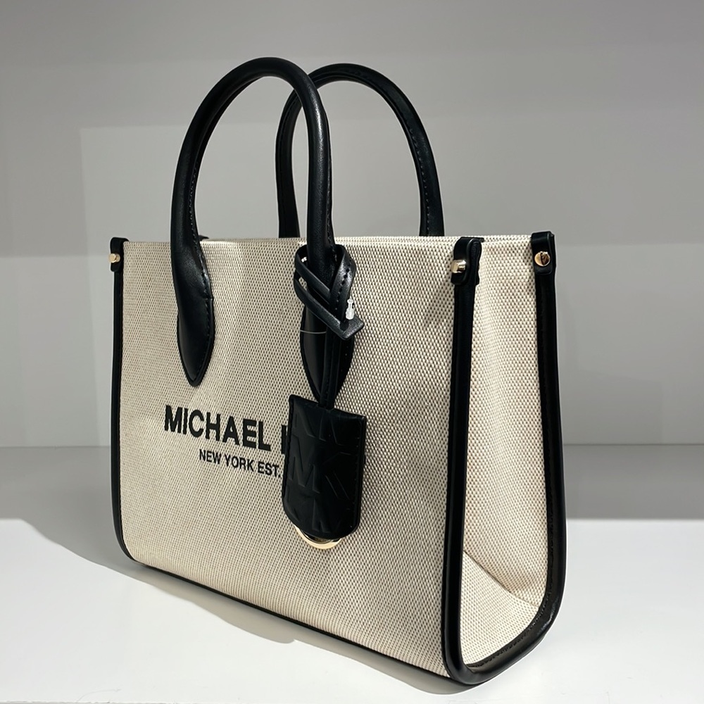 Michael Kors Mirella small shopper crossbody bag canvas - Picture 2 of 8